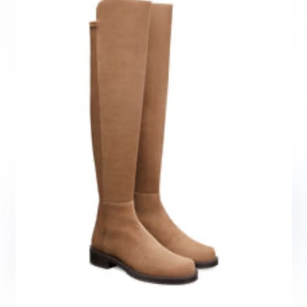 Stuart Weitzman Women's 5050 Bold Over The Knee Boots in KHAKI suede 9.5 NEW